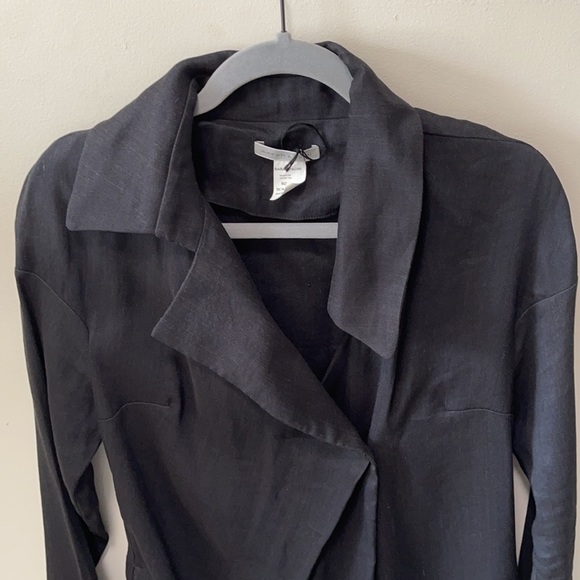 SARAH PACINI LONG SLEEVE TOP/ JACKET SIZE SMALL WITH POCKETS ONE BUTTON CLOSURE - Picture 7 of 10